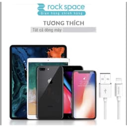 Thumbnail Dây cáp sạc nhanh cho Ip Rockspace S08 độ dài 1m,sạc nhanh,ổn định,không nóng máy bảo hành 12 tháng 4