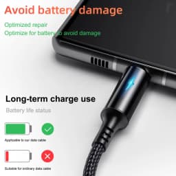 Thumbnail Dây cáp sạc nhanh HDOORLINK cổng Micro USB/ Type C/ iOS 25cm thích hợp cho điện thoại 3