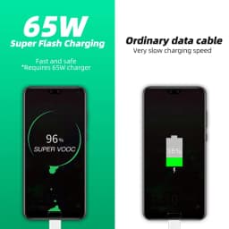 Thumbnail Dây cáp sạc nhanh HDOORLINK 65W cổng USB C 6.5A Type C dành cho Oppo 3