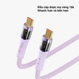 Thumbnail Dây cáp sạc nhanh Rockspace Z21 TypeC to TypeC sạc nhanh 100w chuẩn QC dây dù siêu bền BH 12 tháng 3