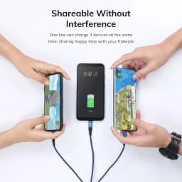 Thumbnail Dây cáp sạc nhanh TOPK AN24 3 trong 1 cổng micro USB Type C 3
