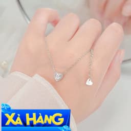 Thumbnail Dây chuyền bạc nữ CDE Elevated Heart Silver Necklace CDE6389SV - Dây chuyền nữ cao cấp 3