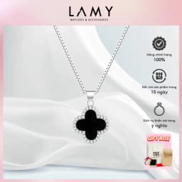 Thumbnail Dây chuyền bạc nữ CDE Four Leaf cỏ 4 lá đính đá Necklace CDE6318SV - Bạc S925 cao cấp 1