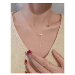 Thumbnail Dây chuyền nữ LAMY Butterfly Diamond Necklace Rose Gold 6039 4
