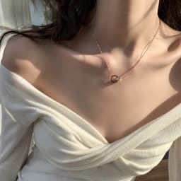 Thumbnail Dây chuyền nữ LAMY Sweet Love Necklace Rose Gold 6003 3