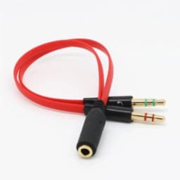 Thumbnail Dây chuyển đổi tai nghe 3.5mm sang 2 cổng 3.5mm cho âm thanh audio và mic Gutek J01 4
