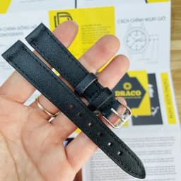 Thumbnail Dây da đòng hồ Draco DDDH03 màu đen - size 14 nữ [Tặng kèm khóa] chấy liệu da bò thật cao cấp 3
