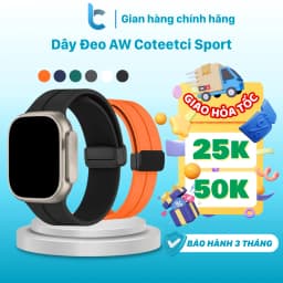 Thumbnail Dây Đeo AW Coteetci Sport Khoá Nam Châm Đen Series 8 Ultra 7 6 SE 5 4 49mm 41mm 45mm 44mm 40mm 1