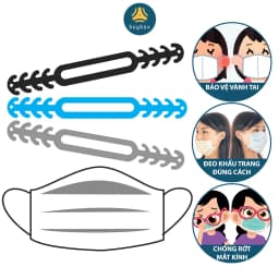 Thumbnail Dây đeo khẩu trang nhựa TPR bảo vệ vành tai, chống rớt kính 8 nấc điều chỉnh - BuyBox - BBPK187 2