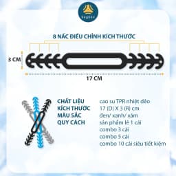 Thumbnail Dây đeo khẩu trang nhựa TPR bảo vệ vành tai, chống rớt kính 8 nấc điều chỉnh - BuyBox - BBPK187 4