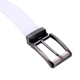 Thumbnail Dây nịt nam da bò Huy Hoàng viền chỉ màu trắng HP4140 3