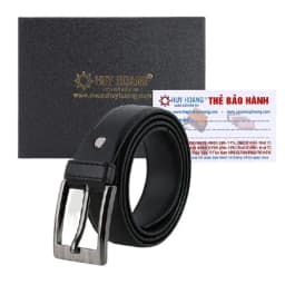 Thumbnail Dây nịt nam Huy Hoàng 3,5 phân may viền màu Bò HP4004, Đen HP4005, Nâu HP4006 4