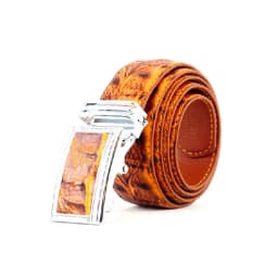 Thumbnail Dây nịt nam Huy Hoàng da bò vân cá sấu nhiều màu sắc-HP4116-17-18( đầu khóa giao ngẫu nhiên) 1