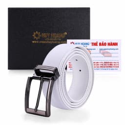 Thumbnail Dây nịt nam Huy Hoàng da bò nhiều loại màu trắng HP4107-40-41 2