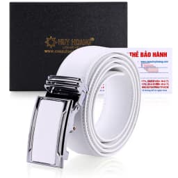 Thumbnail Dây nịt nam Huy Hoàng da bò nhiều loại màu trắng HP4107-40-41 3