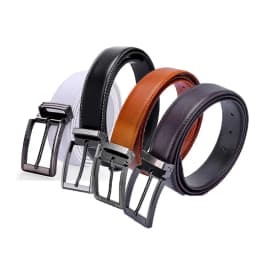 Thumbnail Dây nịt nam Huy Hoàng viền chỉ màu da HP4128, đen HP4129, nâu HP4130, trắng HP4140 1
