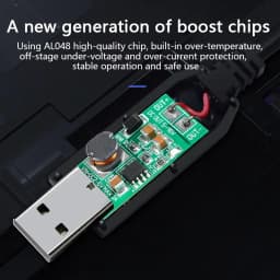 Thumbnail Dây nối ắc quy SGALAS DC 5V sang DC 9V/ 12V dài 1m cổng USB 2.1x5.5mm cho Arduino Wifi 2