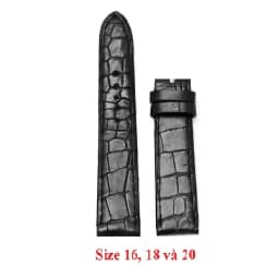 Thumbnail Dây đồng hồ da cá sấu nhiều size màu đen HP8201-06-26-77-81 1