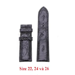 Thumbnail Dây đồng hồ da cá sấu nhiều size màu đen HP8201-06-26-77-81 2