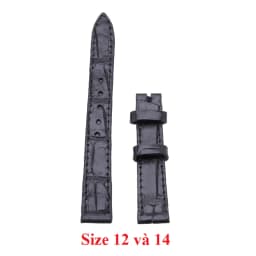 Thumbnail Dây đồng hồ da cá sấu nhiều size màu đen HP8201-06-26-77-81 3