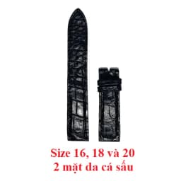 Thumbnail Dây đồng hồ da cá sấu nhiều size màu đen HP8201-06-26-77-81 4
