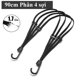 Thumbnail Dây ràng hàng xe máy MYT Dây thun ràng mũ bảo hiểm tích hợp 4 sợi bản đàn hồi cao có thể điều chỉnh kèm hai móc treo 3