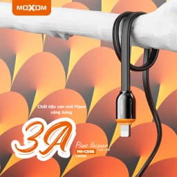 Thumbnail Dây sạc 3A chuyên dụng dành cho 6 7 8 plus x xs max 11 12 13 pro max chất liệu sơn Piano siêu bền MOXOM CB96 2