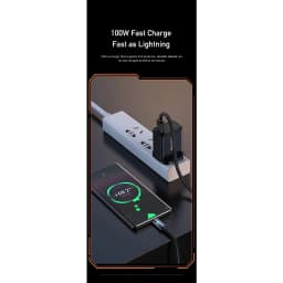 Thumbnail Dây sạc Awei CL-139 100W Sạc nhanh USB Type C Micro Phone Cáp bện nylon 4