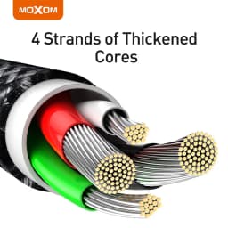 Thumbnail Dây sạc nhanh 20W Type-C to Lighting MOXOM CB89 PD 3.0 dùng cho X XS max 14 13 12 11 Pro max dài 1m 4