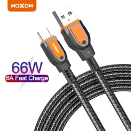 Thumbnail Dây sạc nhanh 66W Type-C MOXOM hỗ trợ sạc VOOC,QC 4.0,QC 3.0 dùng cho 15 Pro Max Oppo Xiaomi  Samsung Redmi, dài 1m 1