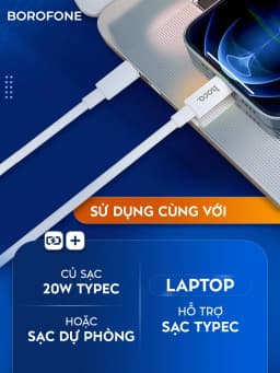 Thumbnail Dây sạc nhanh Hoco X56 H-UPF01-GR bọc nylon bện,hỗ trợ dòng sạc 3.0A, PD 20W, dài 1M cho iphone ipad 1