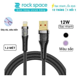 Thumbnail Dây Sạc nhanh ip Rockspace Z21 chuẩn sạc nhanh dây dù dài 1m siêu bền-Hàng bảo hành 12 tháng 1