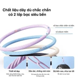 Thumbnail Dây Sạc nhanh ip Rockspace Z21 chuẩn sạc nhanh dây dù dài 1m siêu bền-Hàng bảo hành 12 tháng 4