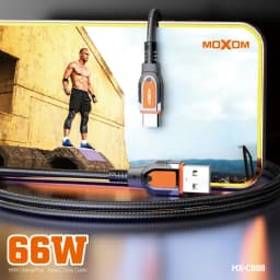 Thumbnail Dây sạc nhanh Type-C 66w VOOC chuyên dụng dành cho 15 Pro Max Oppo Samsung Xiaomi Redmi sạc nhanh QC 4.0 3.0 MOXOM 1