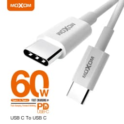 Thumbnail Dây sạc nhanh Type-C to Type-C PD 60W MOXOM Original cho Samsung, Oppo, Xiaomi ,Redmi, dài 1m 1