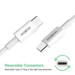 Thumbnail Dây sạc nhanh Type-C to Type-C PD 60W MOXOM Original cho Samsung, Oppo, Xiaomi ,Redmi, dài 1m 3