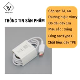Thumbnail Dây sạc Xiaomi 33W / 67W / 120W sạc nhanh Turbo cực chất VINNZY Bảo hành 1 đổi 1 trong vòng 6 tháng.. 1