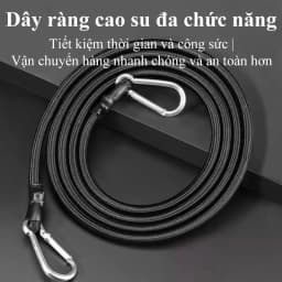 Thumbnail Dây thun ràng xe máy MYT Dây đai tròn móc thép đàn hồi buộc hành lý hàng hóa tăng chỉnh 1m 2m 3m 4m 1