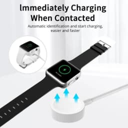 Thumbnail Đế Sạc HdoorLink 3 Trong 1 Cho Đồng Hồ 7 SE 6 5 4 3 2 Series USB A / Type-C Dây Sạc Cáp Sạc Từ Tính 2