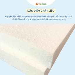 Thumbnail Đệm Cao Su Non GoldCat Dùng Cho Cũi Trẻ Em, Độ Dày 5cm, Đàn Hồi, Hỗ Trợ Phát Triển Xương , Cắt Theo Yêu Cầu. 2