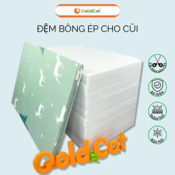 Thumbnail Đệm Cũi Cho Bé Sơ Sinh GOLDCAT Dày 5cm Giúp Bé Ngủ Ngon Và Phát Triển Xương Toàn Diện, Kích Thước Đa Dạng 1