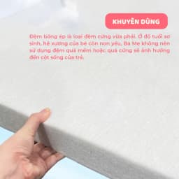 Thumbnail Đệm Cũi Cho Bé Sơ Sinh GOLDCAT Dày 5cm Giúp Bé Ngủ Ngon Và Phát Triển Xương Toàn Diện, Kích Thước Đa Dạng 4