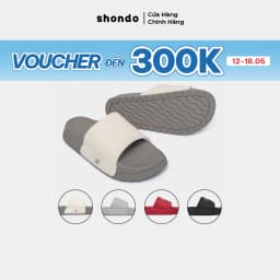 Thumbnail Dép Bánh Mì Nam Nữ Trendy 4 Quai Ngang Si, Hoạt Tiết Số 10, Thoải Mái, Siêu Nhẹ Shondo Nhiều Màu 1