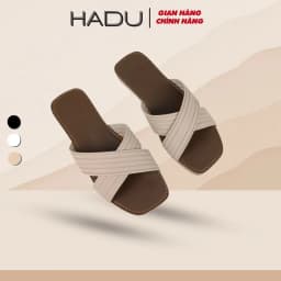 Thumbnail Dép Bệt Nữ Quai Chéo Sọc HADU K115D, Đế Cao Su Chống Trơn Trượt, Bảo Hành 12T 1