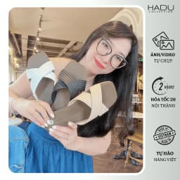 Thumbnail Dép Bệt Nữ Quai Chéo Sọc HADU K115D, Đế Cao Su Chống Trơn Trượt, Bảo Hành 12T 2
