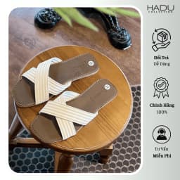 Thumbnail Dép Bệt Nữ Quai Chéo Sọc HADU K115D, Đế Cao Su Chống Trơn Trượt, Bảo Hành 12T 4