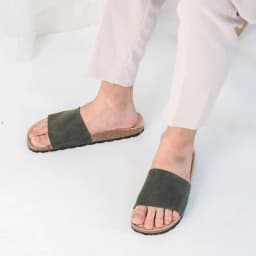 Thumbnail Dép Birken Đế Trấu BIOLINE Official Thiết Kế Unisex Quai Nguyên Tấm Da Bò Nâu Đậm - DK05 4