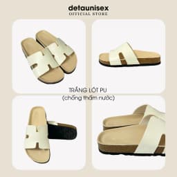 Thumbnail Dép Birken đế trấu chữ H nam nữ thời trang DETAUNISEX - DETA14 2
