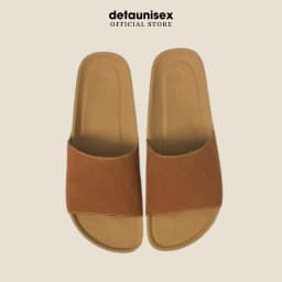 Thumbnail Dép Birken đế trấu nam nữ quai bảng ngang Detaunisex thấm hút mồ hôi chân - DETA12 2