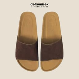 Thumbnail Dép Birken đế trấu nam nữ quai bảng ngang Detaunisex thấm hút mồ hôi chân - DETA12 3